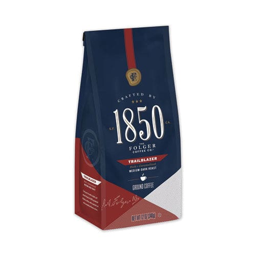 1850 Coffee Trailblazer Dark Roast Ground 12 Oz Bag 6/carton - Food Service - 1850