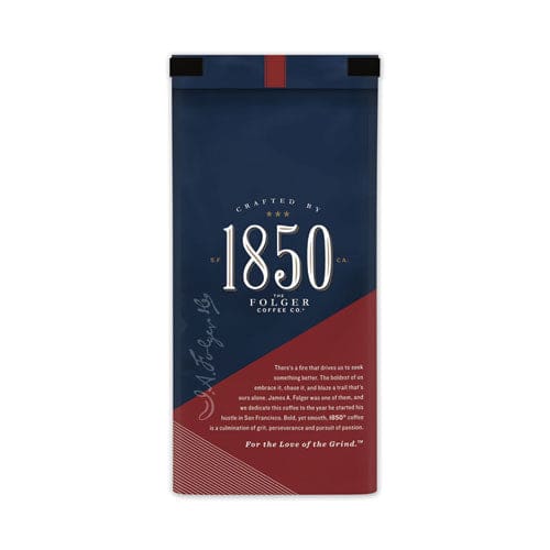 1850 Coffee Trailblazer Dark Roast Ground 12 Oz Bag - Food Service - 1850