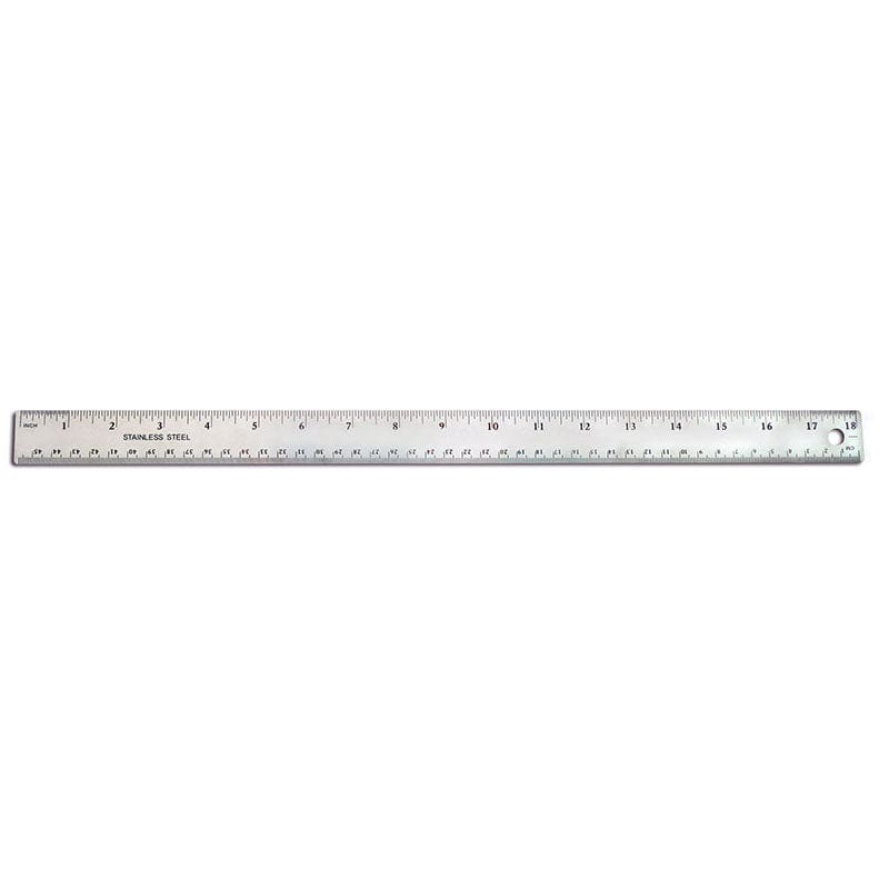 18In Stainless Steel Ruler (Pack of 10) - Rulers - The Pencil Grip
