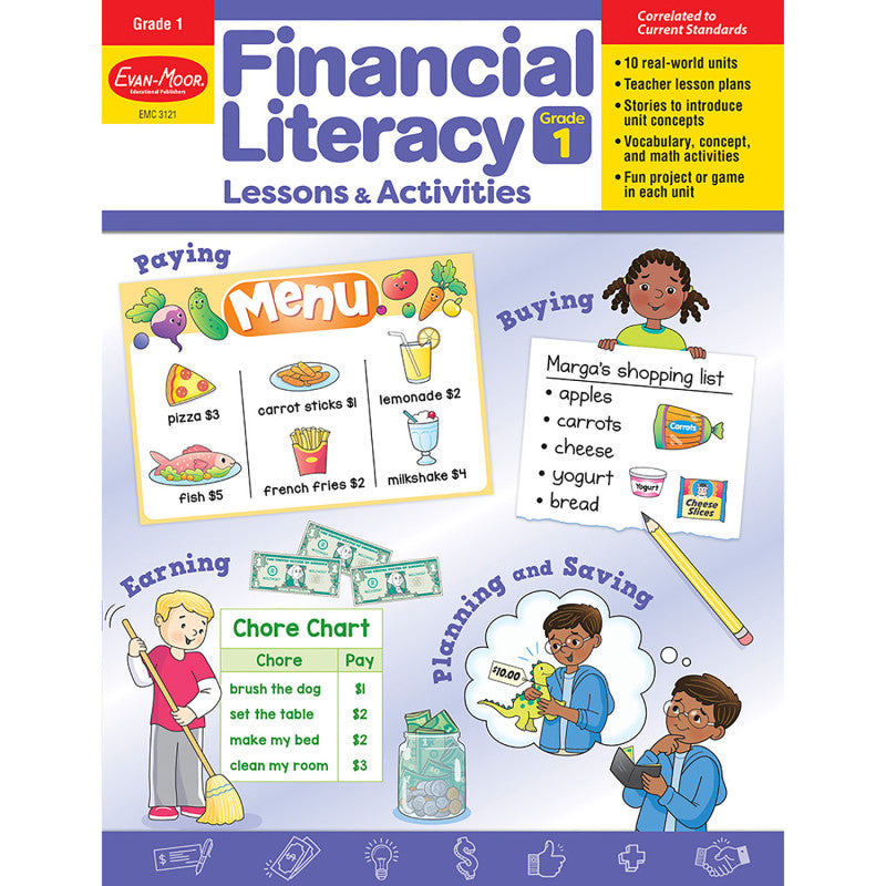 Gr1 Financial Literacy Lessons & Activities (Pack of 2)