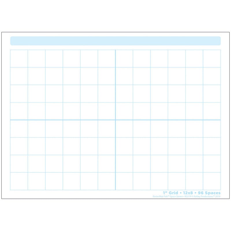 1In Grid Blocks Postermat Pals Smart Poly Single Sided (Pack of 12 ...