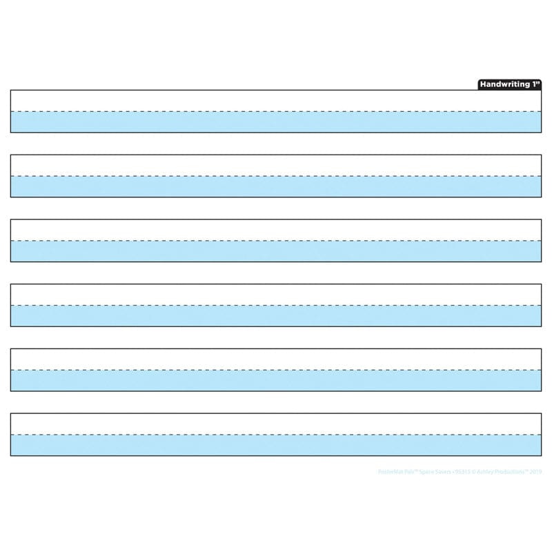 1In Handwrit Hghlghtd Blue Postermt Pals Smart Poly Single Sided (Pack of 12) - Language Arts - Ashley Productions