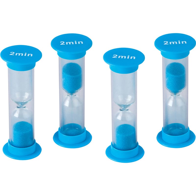 2 Minute Sand Timers Mini (Pack of 10) - Sand Timers - Teacher Created Resources