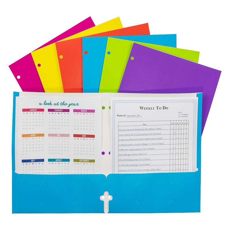 2 Pocket Laminated Paper Portfolios (Pack of 12) - Folders - C-Line Products Inc