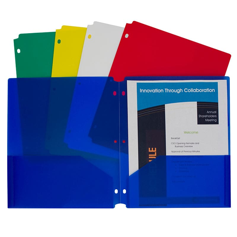 2 Pocket Poly Portfolios 10 Pk (Pack of 3) - Folders - C-Line Products Inc