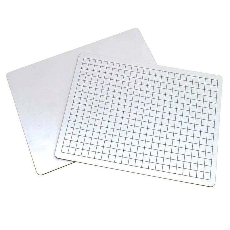 2 Sided Math Whiteboards 1/2In Grid Plain - Dry Erase Boards - Dixon Ticonderoga Co - Pacon