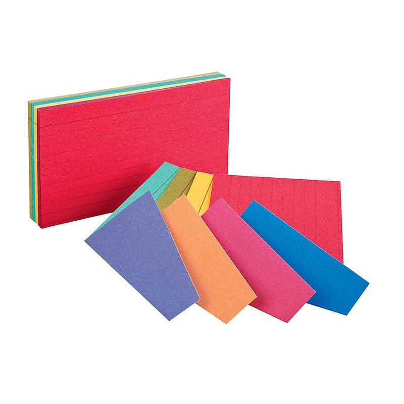 2 Tone Index Cards 3X5 100Pk Asst Colors Oxford (Pack of 12) - Index Cards - Tops Products