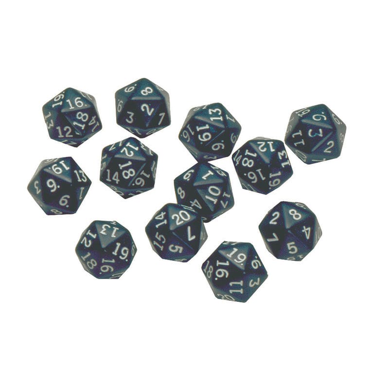 20 Sided Polyhedra Dice Set Of 12 (Pack of 6) - Dice - Learning Advantage