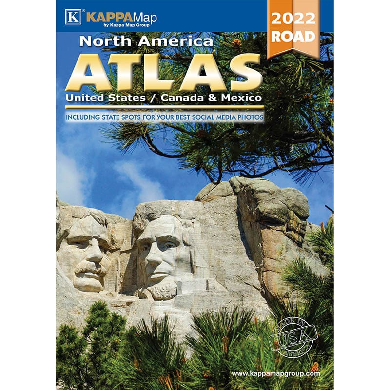 2022 North America Delux Road Atlas (Pack of 3) - Maps & Map Skills - The Map Shop / Kappa Map Group
