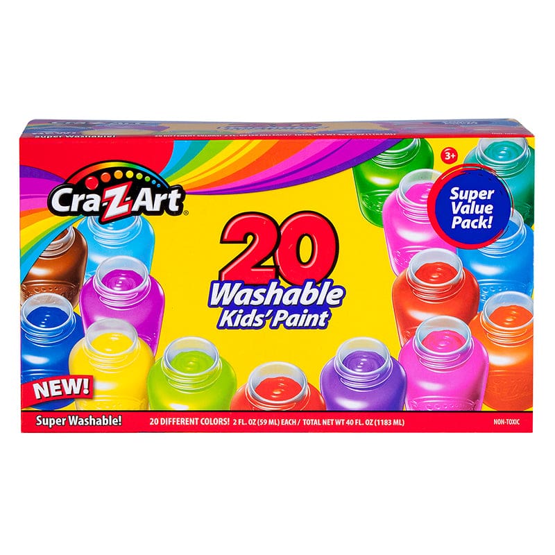 20Ct Washable Poster Kids Paint (Pack of 2) - Paint - Cra-z-art