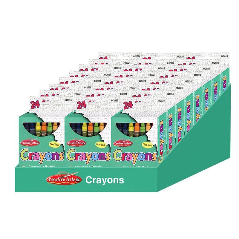 24 Boxes Of 24 Crayons Asstd Colors - Crayons - Charles Leonard