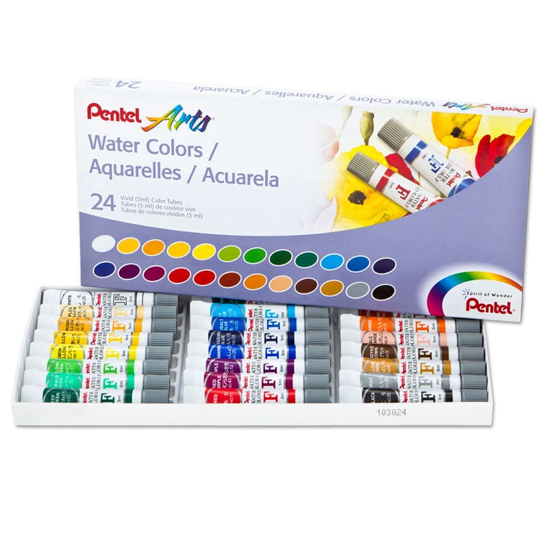 24 Color Pentel Arts Watercolor Set (Pack of 2) - Paint - Pentel Of America