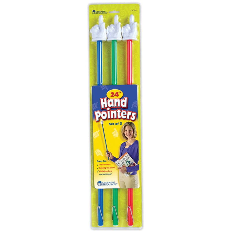 24 Inch Hand Pointers Set Of 3 (Pack of 2) - Pointers - Learning Resources