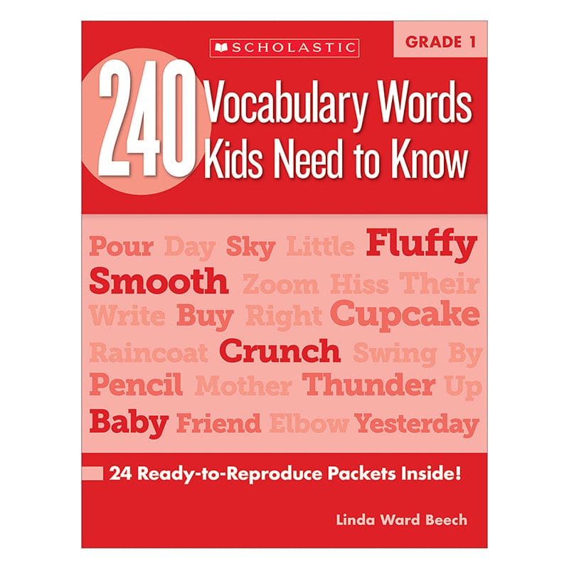 240 Vocabulary Words Kids Need To Know Gr 1 (Pack of 3) - Vocabulary Skills - Scholastic Teaching Resources