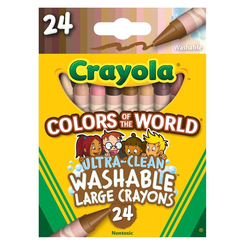 24Ct Colors Of World Large Crayons (Pack of 6) - Crayons - Crayola LLC