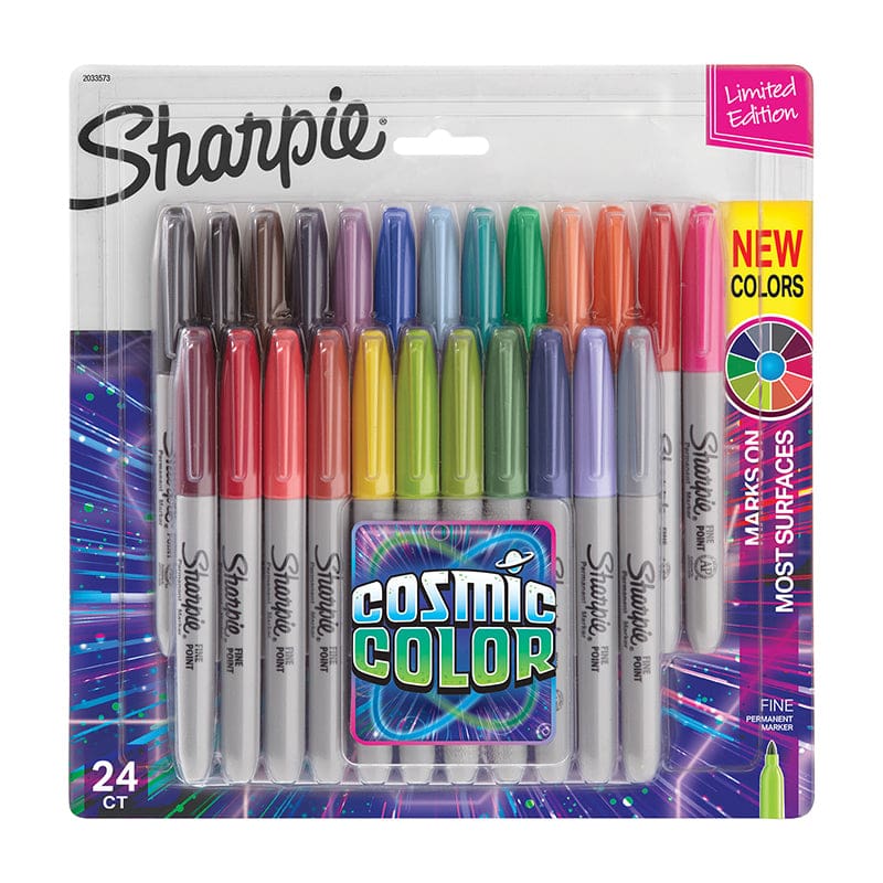 24Ct Cosmic Fine Permanent Markers Sharpie - Markers - Sanford L.p.