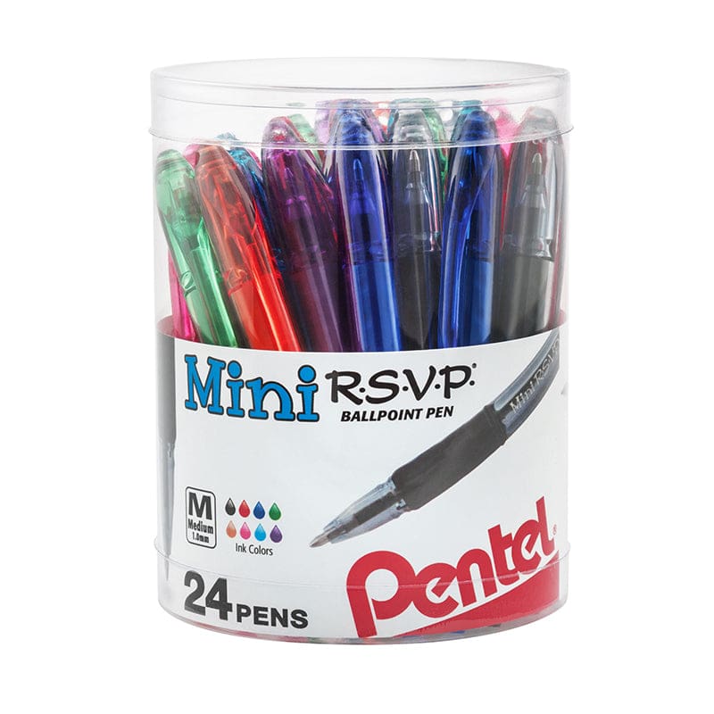 24Pk Rsvp Mini Ballpoint Pens Pentel (Pack of 2) - Pens - Pentel Of America