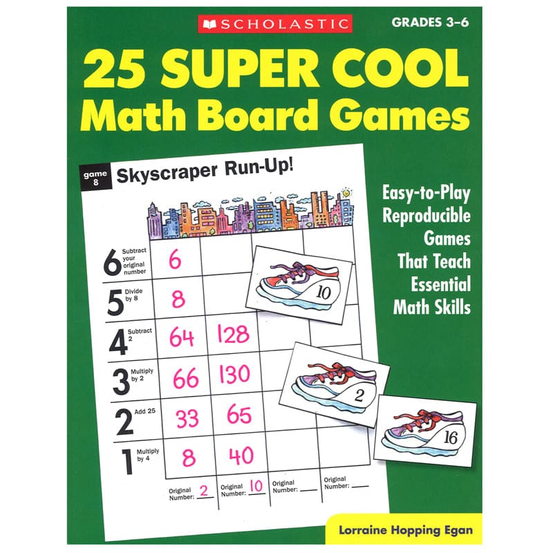 25 Super Cool Math Board Games (Pack of 2) - Math - Scholastic Teaching Resources