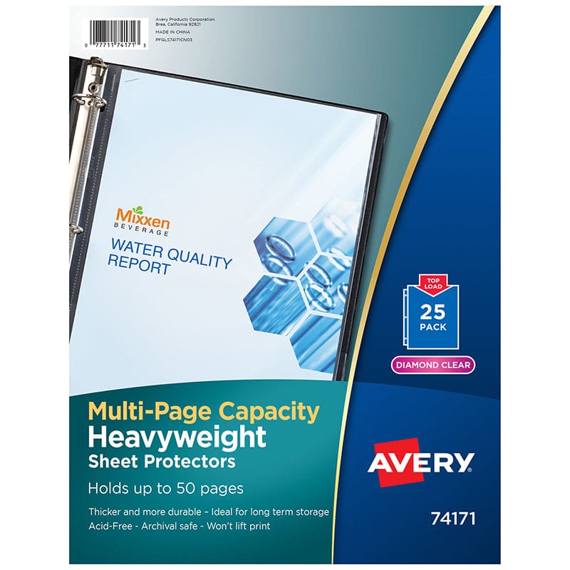 25Ct Multi Page Sheet Protectors (Pack of 6) - Sheet Protectors - Avery Products Corp