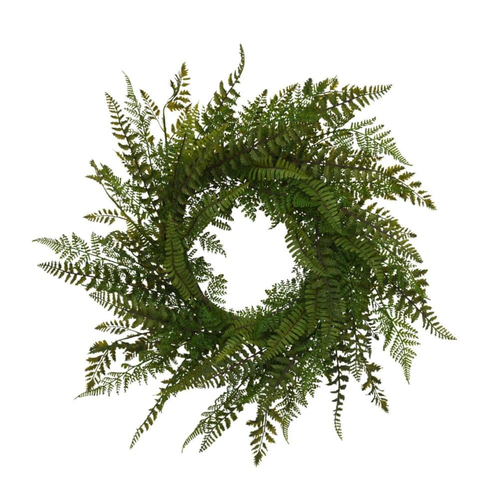 26 Fern Wreath - Faux Plants - Unknown