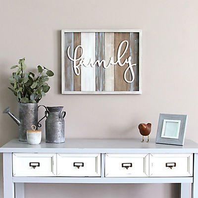 Stratton Home Decor Rustic family Wood Wall Decor - Multi
