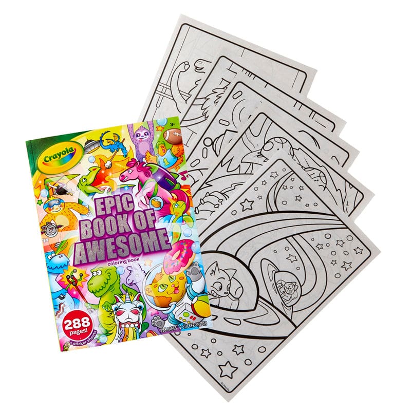 288Pg Coloring Book Epic Adventure (Pack of 10) - Art Activity Books - Crayola LLC