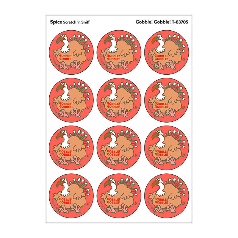 Stinky Stickers Gobbl Gobble Spice Scent (Pack of 12)