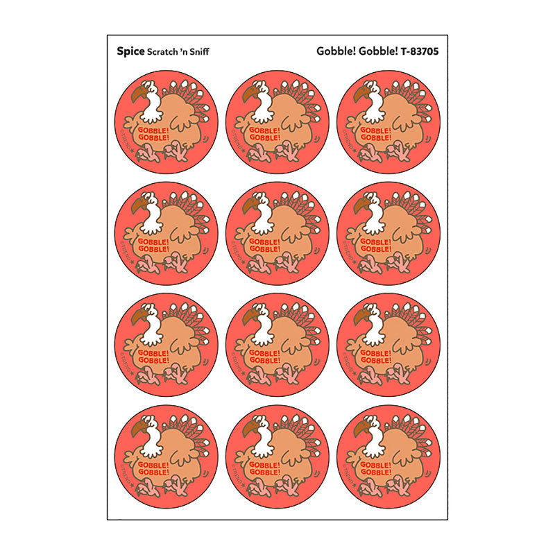 Stinky Stickers Gobbl Gobble Spice Scent (Pack of 12)