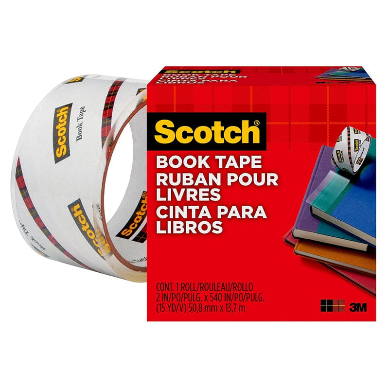 2In X 540In Scotch Book Tape Roll (Pack of 6) - Tape & Tape Dispensers - 3M Company