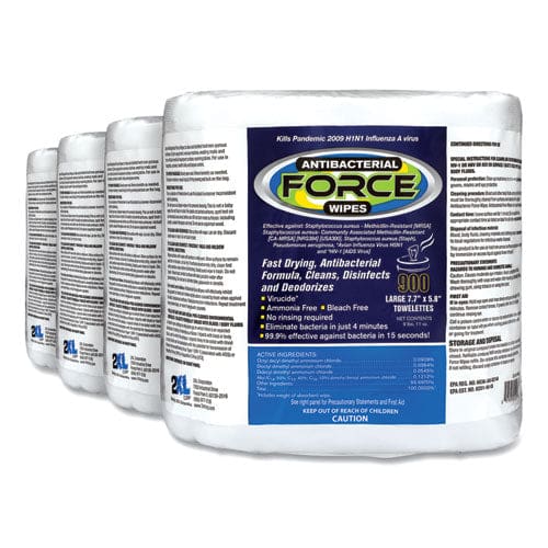 2XL Force Disinfecting Wipes Refill 6 X 8 Unscented White 900/pack 4/carton - School Supplies - 2XL