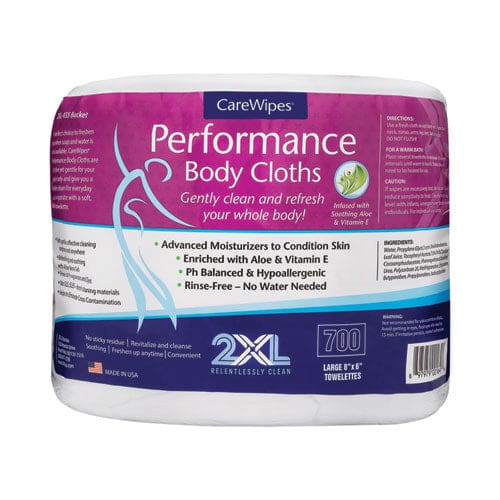 2XL Performance Body Cloths 6 X 8 Unscented 700/pack 2 Packs/carton - School Supplies - 2XL