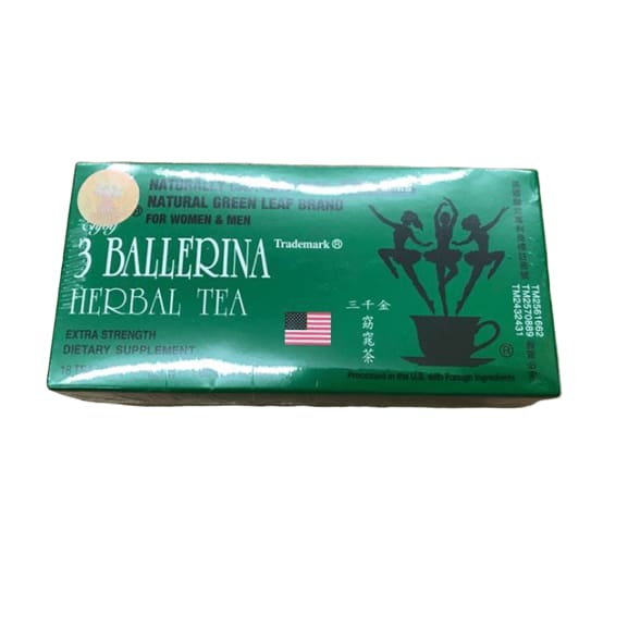 3 Ballerina Tea - Dieters Herbal Tea - 18 bags - ShelHealth.Com