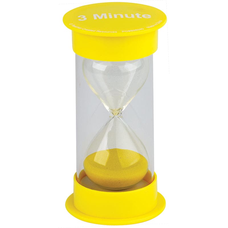 3 Minute Sand Timer Medium (Pack of 6) - Sand Timers - Teacher Created Resources