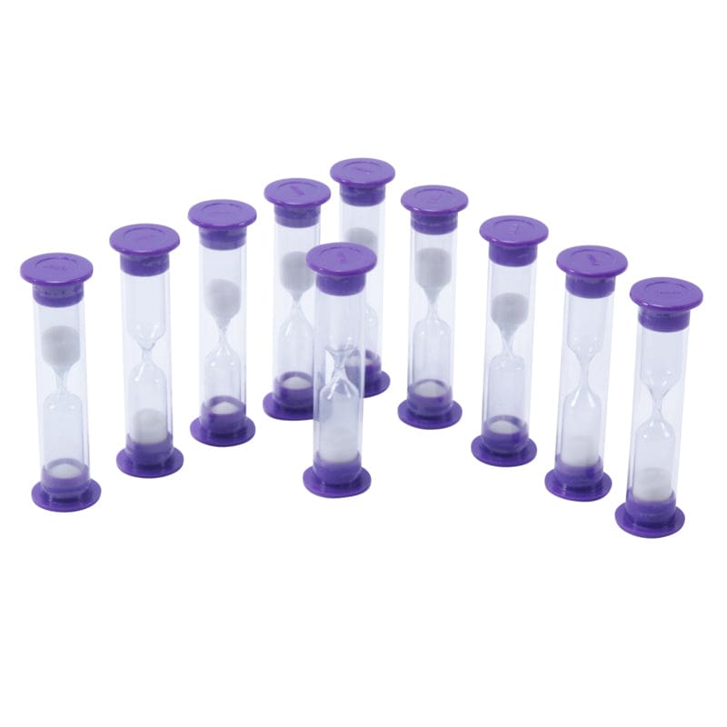 3 Minute Sand Timers Set Of 10 (Pack of 6) - Sand Timers - Learning Advantage