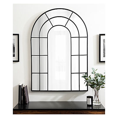 Kate and Laurel Wyndell Arch Mirror - Black