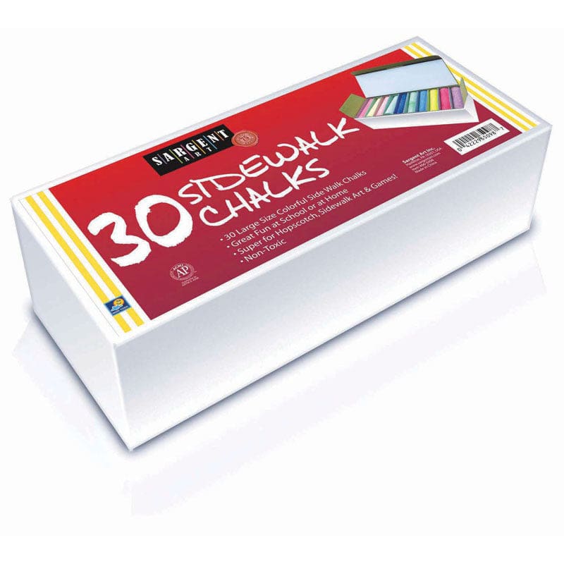 30Ct Sidewalk Chalk Best Buy Assortment (Pack of 6) - Chalk - Sargent Art Inc.