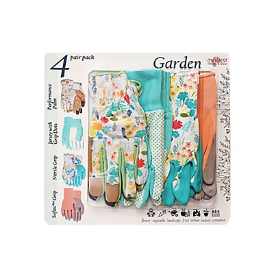 MIdwest Glove 4 Pk. of Ladies Premium Garden Gloves