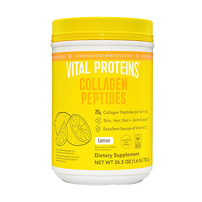 Vital Proteins Collagen Peptides Powder For Hair, Nail, Skin, Bone, Joint Health - Lemon, 24 oz.