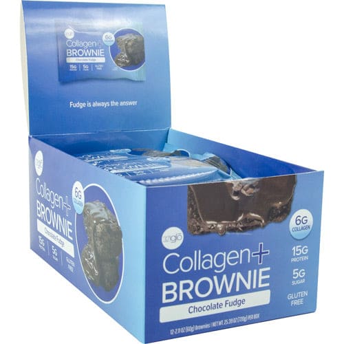 321 Glo Collagen Brownies Chocolate Fudge 12 ea - 321 Glo
