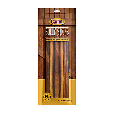 Cadet Large Beef Bully Sticks for Dogs, 6 ct.