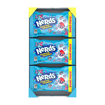 Nerds Very Berry Clusters Share Pack, 12 ct./3 oz.