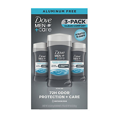 Dove Men+Care 72-Hour Deodorant Stick - Clean Comfort, 3 pk./3 oz.