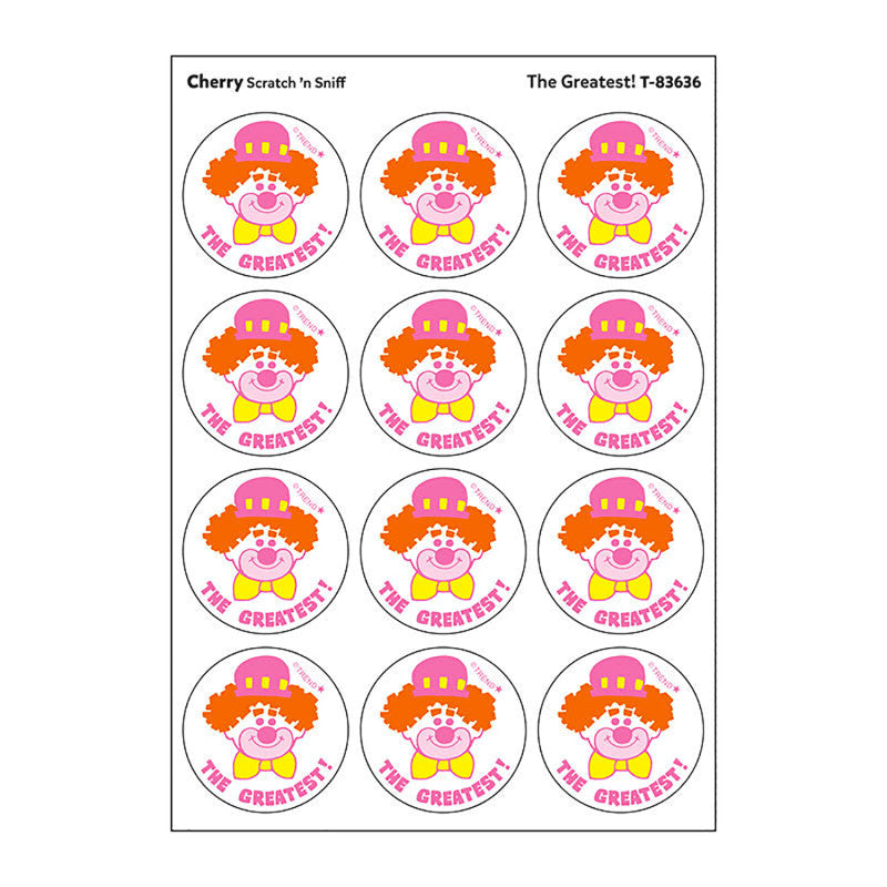 Stinky Stickers The Greatest Cherry Scent (Pack of 12)
