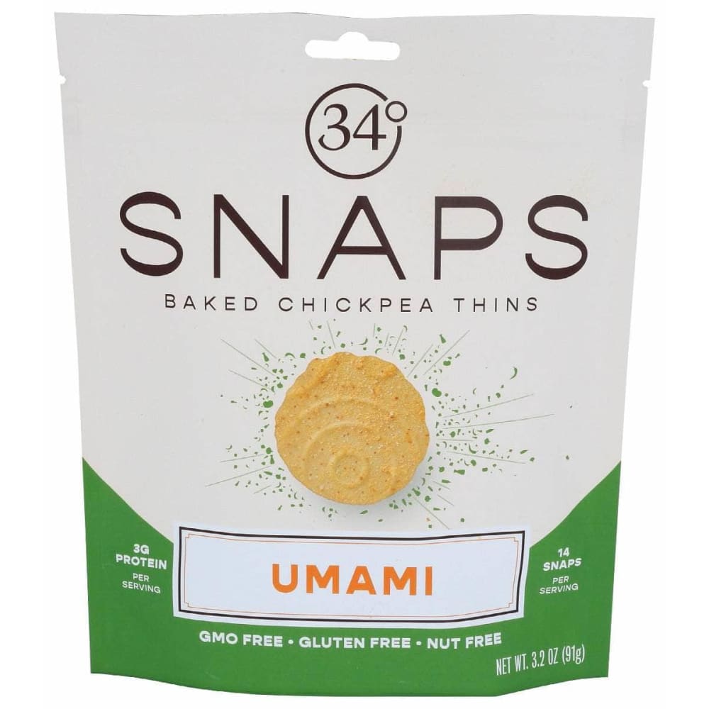 34 DEGREES 34 DEGREES Umami Snaps, 3.2 oz