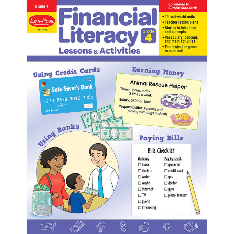 Gr4 Financial Literacy Lessons & Activities (Pack of 2)