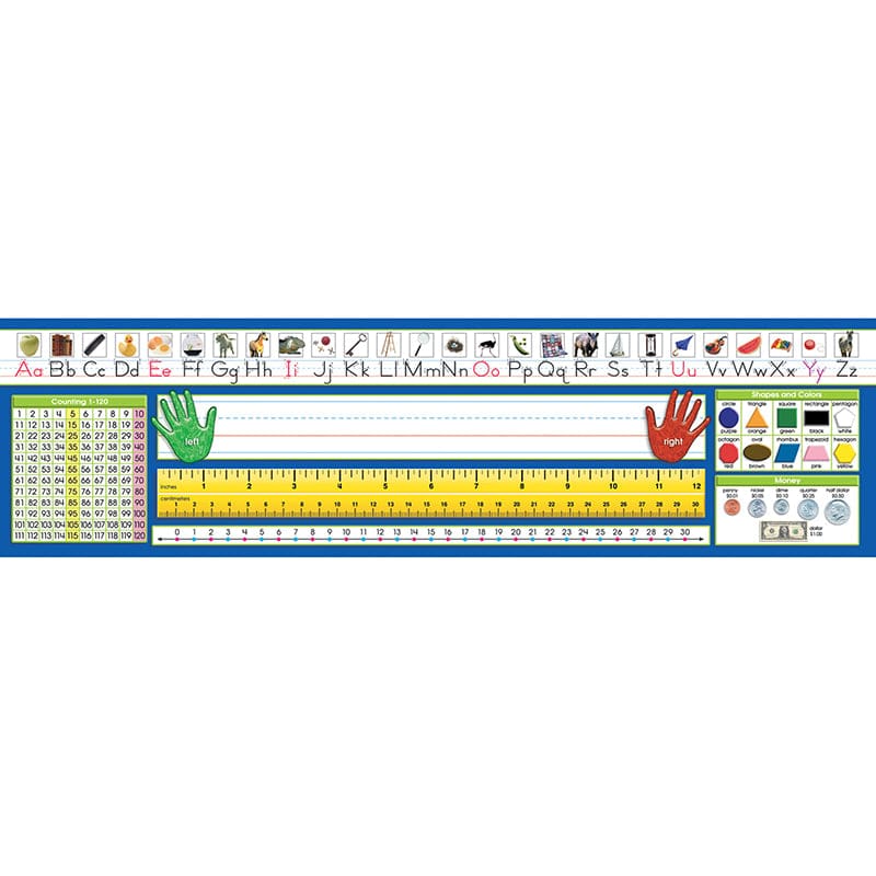 36Ct Trad Counting 1-120 Deskplates Primary Manuscript (Pack of 6) - Name Plates - North Star Teacher Resource