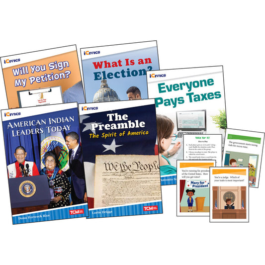Icivic Gr3 Leadership & Responsibil 5 Book Set & Game Cards