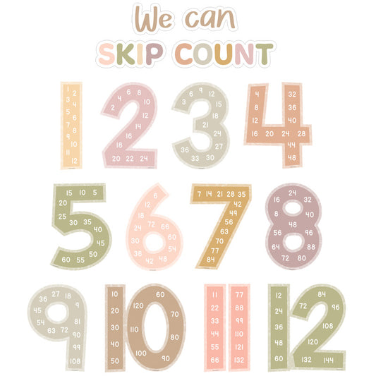 Skip Counting/Multiple Jumbo Number Terrazzo Tones (Pack of 3)