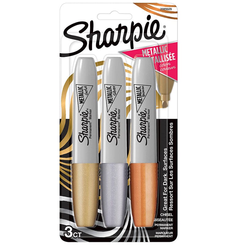 3Ct Chisel Metal Permanent Markers Sharpie (Pack of 6) - Markers - Sanford L.p.