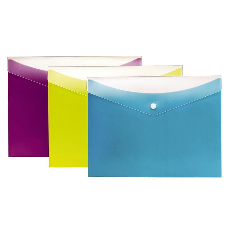 3Ct Poly Snap Envelope Letter Size (Pack of 6) - Envelopes - Tops Products